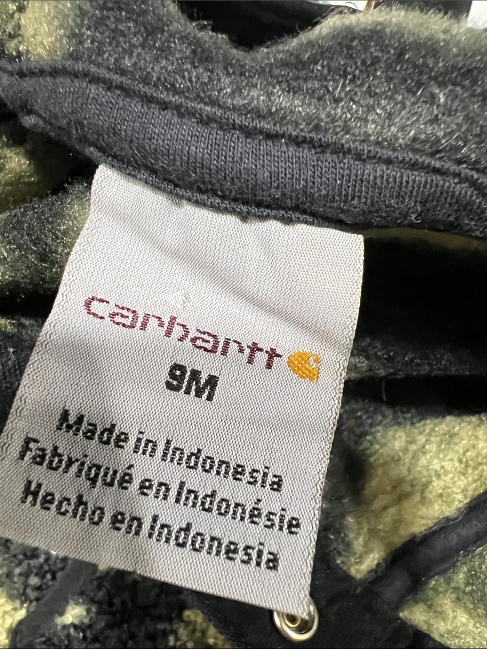 Carhartt Boys Camo Half Snap pullover hoodie size 9M - Picture 5 of 5